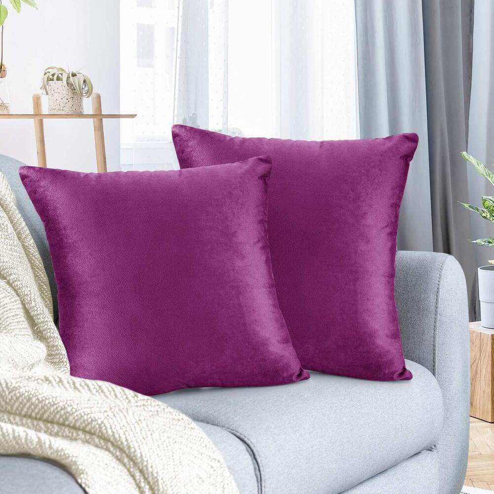 4082 Throw Euro Pillow Covers, Cozy Velvet Decorative Pillow Covers 26 x 26